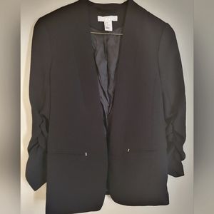 H&M Ruched Sleeve Blazer
